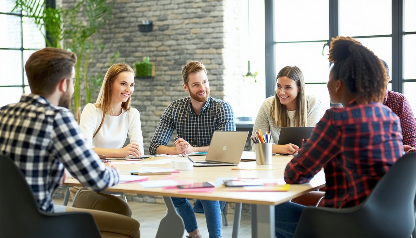 grupa buduje wieżę z klocków podczas warsztatu team buildingu